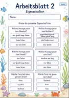 Vorschau - Arbeitsblätter - Geometrische Formen Klasse 2 | Mathematik Klasse 2 | 7 Arbeitsblätter als PDF - Seite 2
