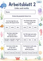 Vorschau - Arbeitsblätter - Lagebeziehungen Klasse 2 | Mathematik Klasse 2 | 7 Arbeitsblätter als PDF - Seite 2