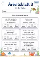 Vorschau - Arbeitsblätter - Lagebeziehungen Klasse 2 | Mathematik Klasse 2 | 7 Arbeitsblätter als PDF - Seite 3