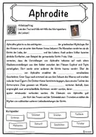 Vorschau - Unterrichtsreihen - Aphrodite Lückentext mit Wortspeicher Hörverstehen und Suchsel - Seite 1