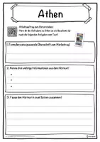 Vorschau - Unterrichtsreihen - Athen Lückentext mit Wortspeicher Hörverstehen und Suchsel - Seite 3