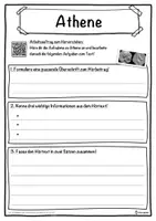 Vorschau - Unterrichtsreihen - Athene Lückentext mit Wortspeicher Hörverstehen und Suchsel - Seite 3