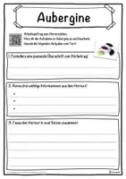 Vorschau - Unterrichtsreihen - Aubergine Lückentext mit Wortspeicher Hörverstehen und Suchsel - Seite 3