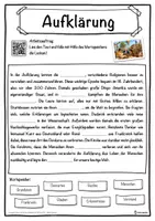 Vorschau - Unterrichtsreihen - Aufklärung Lückentext mit Wortspeicher Hörverstehen und Suchsel - Seite 1