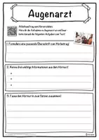 Vorschau - Unterrichtsreihen - Augenarzt Lückentext mit Wortspeicher Hörverstehen und Suchsel - Seite 3