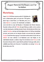 Vorschau - Unterrichtsreihen - August Heinrich Hoffmann von Fallersleben Lückentext mit Wortspeicher Hörverstehen und Suchsel - Seite 2