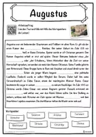 Vorschau - Unterrichtsreihen - Augustus Lückentext mit Wortspeicher Hörverstehen und Suchsel - Seite 1