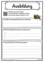 Vorschau - Unterrichtsreihen - Ausbildung Lückentext mit Wortspeicher Hörverstehen und Suchsel - Seite 3