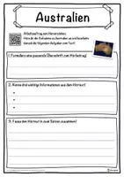 Vorschau - Unterrichtsreihen - Australien Lückentext mit Wortspeicher Hörverstehen und Suchsel - Seite 3