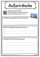 Vorschau - Unterrichtsreihen - Außerirdische Lückentext mit Wortspeicher Hörverstehen und Suchsel - Seite 3