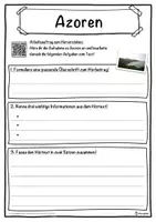 Vorschau - Unterrichtsreihen - Azoren Lückentext mit Wortspeicher Hörverstehen und Suchsel - Seite 3
