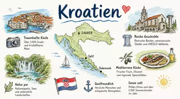Vorschau - Arbeitsblätter - Arbeitsblatt "Kroatien" + Onlineübung & MP3 + Infografik - Seite 2