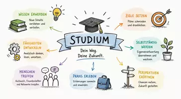 Vorschau - Arbeitsblätter - Arbeitsblätter zum Thema "Studium" + Lösung & MP3 + Mindmap + Infografik - Seite 2