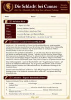 Vorschau - Arbeitsblätter - Römische Geschichte Die Schlacht bei Cannae – Infotext, Aufgaben & Visualisierung - Seite 1