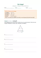 Vorschau - Arbeitsblätter - Geometrie üben: Der Kegel - Seite 1