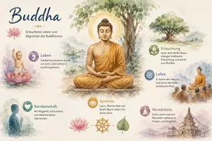 Vorschau - Arbeitsblätter - Arbeitsblätter "Buddha" + Lösung & MP3 + Infografik - Seite 3