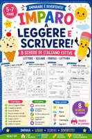 anteprima - Esercizi - IMPARO L'ITALIANO! 8 schede schede di Italiano Estive - Pagina di copertina