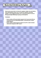 Vorschau - Spiele - Basketball Dribbling (Aufgabenkarten) - Seite 1