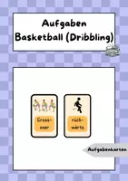 Vorschau - Spiele - Basketball Dribbling (Aufgabenkarten) - Deckblatt
