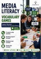 Vorschau - Spiele - Media Literacy Vokabelspiele Englisch Oberstufe - Deckblatt