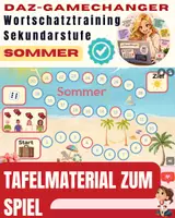 Vorschau - Spiele - Sommer DAZ-Brettspiel Tafelmaterial - Deckblatt