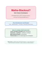 Vorschau - Merkblätter - Der Notfallplan für Mathe – Wenn der Kopf in der Klausur leerläuft - Deckblatt