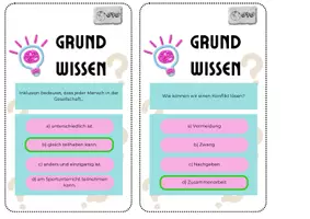 Vorschau - Aufgabenkarten - Grundwissenskarten GPG (160 Grundwissensfragen mit Lösung) - Seite 3