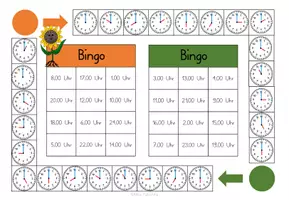Vorschau - Spiele - Würfel Bingo - spielend die Uhr lernen - Seite 2
