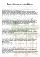 Vorschau - Arbeitsblätter - Lesen & Verstehen - Das Leuchten zwischen den Bäumen - Seite 1