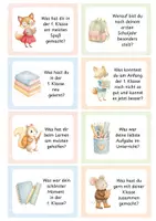 Vorschau - Fördermaterial/Inklusion - Gesprächskarten Schuljahresende 1. Klasse | Reflexion, Abschlussritual & Rückblick, Wünsche & Ferien - Klassengespräch zum Schuljahresende - Seite 1