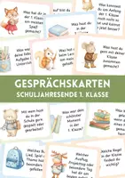 Vorschau - Fördermaterial/Inklusion - Gesprächskarten Schuljahresende 1. Klasse | Reflexion, Abschlussritual & Rückblick, Wünsche & Ferien - Klassengespräch zum Schuljahresende - Deckblatt