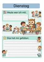 Vorschau - Stationenlernen - Meine erste Schulwoche – Schulstart‑Tagebuch für Erstklässler | Reflexion, Gefühle & Kompetenzen (print‑ready) - Seite 2