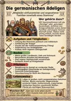 Vorschau - Poster - Die germanische Gesellschaft – Poster-Set (5 Steckbriefe: Adel, Krieger, Freie, Freigelassene, Unfreie) - Seite 1