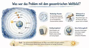 Vorschau - Arbeitsblätter - Arbeitsblätter zum Thema "Was war das Problem mit dem geozentrischen Weltbild?" + Lösung & MP3 + Infografik - Seite 3