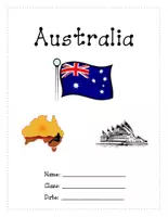 Vorschau - Arbeitsblätter - Australia Research Project - Deckblatt