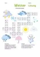Vorschau - Arbeitsblätter - DaZ DaF Kreuzworträtsel Wetter - Seite 2