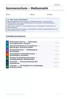 Vorschau - Arbeitsblätter - Mathematik Sommerschule Bundle AHS 5.–8. Klasse | Wiederholung, Matura-Vorbereitung & Lösungen - Seite 1