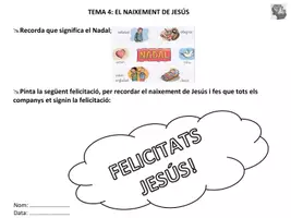 Vista previa - Hojas de trabajo - El Naixement de Jesús – Quadernet de Nadal - página 3