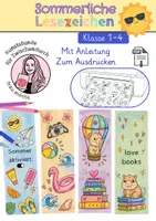 Vorschau - Arbeitsblätter - Sommerliche Lesezeichen Basteln - Deckblatt
