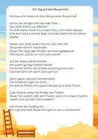 Vorschau - Arbeitsblätter - Leseverstehen Bauernhof Klasse 2 - Seite 1