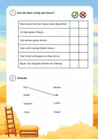 Vorschau - Arbeitsblätter - Leseverstehen Bauernhof Klasse 2 - Seite 2
