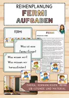 Vorschau - Stundenentwürfe - Materialpaket: FERMI-Aufgaben - Unterrichtsreihe, UB-Stunde und Material - Deckblatt