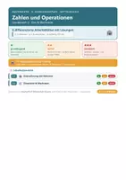 Vorschau - Arbeitsblätter - Mathematik 9 Mittelschule - Zahlen und Operationen - Deckblatt