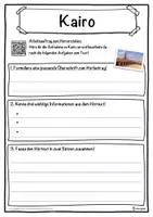 Vorschau - Unterrichtsreihen - Kairo Lückentext mit Wortspeicher Hörverstehen und Suchsel - Seite 3