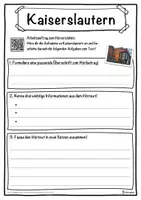 Vorschau - Unterrichtsreihen - Kaiserslautern Lückentext mit Wortspeicher Hörverstehen und Suchsel - Seite 3