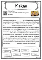 Vorschau - Unterrichtsreihen - Kakao Lückentext mit Wortspeicher Hörverstehen und Suchsel - Seite 1