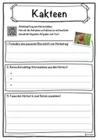 Vorschau - Unterrichtsreihen - Kakteen Lückentext mit Wortspeicher Hörverstehen und Suchsel - Seite 3
