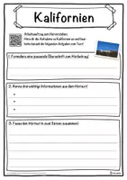 Vorschau - Unterrichtsreihen - Kalifornien Lückentext mit Wortspeicher Hörverstehen und Suchsel - Seite 3