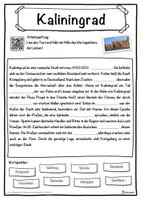 Vorschau - Unterrichtsreihen - Kaliningrad Lückentext mit Wortspeicher Hörverstehen und Suchsel - Seite 1