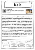 Vorschau - Unterrichtsreihen - Kalk Lückentext mit Wortspeicher Hörverstehen und Suchsel - Seite 1